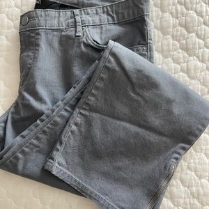 Armani black 100% silk crepe pants